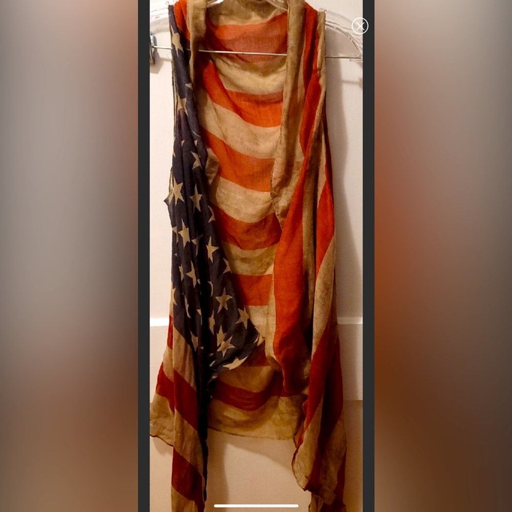 A Must Have USA Flag kimino! Soft & Sheer